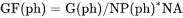 Gibbs energy of the phase per formula unit of the phase