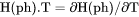 Heat capacity for a phase