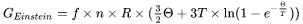 General Einstein model equation