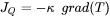 heat flux given by Fourier’s law equation