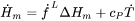 Simplifying time derivative of molar enthalpy equation