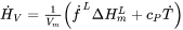 rate of change of the enthalpy density equation analysis
