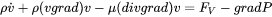 Navier-Stokes equation