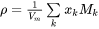 density related to the molar volume eequation