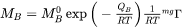 From absolute-reaction rate theory arguments the mobility coefficient for an element may be divided into a frequency factor and an activation enthalpy