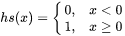 properties of the Heaviside step function