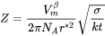 Zeldovich factor 