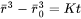 Change of mean particle radius evolves according to this equation