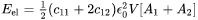 Elastic strain energy equation