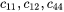 elastic constants in a cubic system