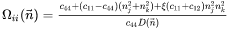 Ellipsoidal Particle (Plate and Needle) - equation for matrix phase with cubic crystal symmetry