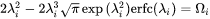 dimensionless supersaturation for an individual component - equation to obtain lambda_i