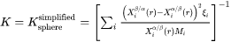 Simplified growth model - kinetic parameter that is related to solute composition and mobility
