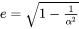 eccentricity of the ellipsoidal particle