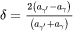 Misfit parameter equation